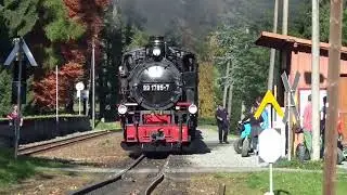 Die Fichtelbergbahn im goldenen Oktober