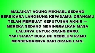 JIWA TERPILIH✨PESAN MALAIKAT AGUNG MIKAEL UNTUK ANDA: KEPUTUSAN AKHIR TERUNGKAP