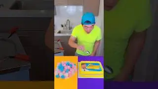 Mrbeast cake vs marshmallow ice cream challenge! 🍨 #funny #shorts by Ethan Funny Family