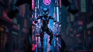 Cyber Cat Dance 2025 🤖🐱 Funny Cat Short #SciFi #CatDance