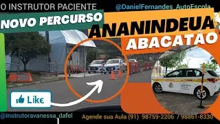 🛑 ANANINDEUA _ ABACATÃO _ PERCURSO EXAME DETRAN _  2023 CNH Habilitação BALIZA