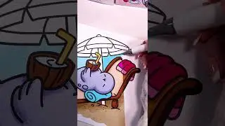 🌦 Rain or Shine | Cozy Animals Coloring Book by Jade Summer