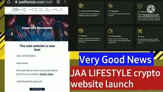 🥇 Jaa lifestyle Crypto Website Laucnh# Very Good News# Zhaka Token# R K tech Bangla 🥇