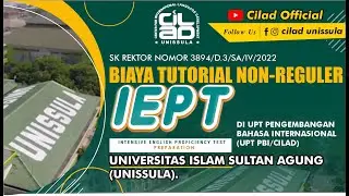 BIAYA TUTORIAL NON-REGULER (IEPT) PREPARATION)  SK REKTOR NOMOR Nomor 3894/D.3/SA/IV/2022