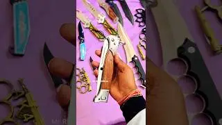 Folding Knife Ak 47 Chaku ⚡️ Khanjar Dagger 🗡️ Amazing Sword market #shortsfeed