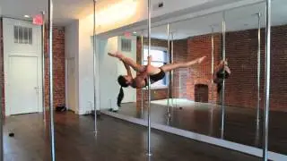 Pole Dance Move- Jade Splits into Allegra