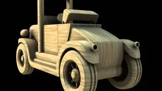 Wooden Toy Car 3D print model from CGTrader.com