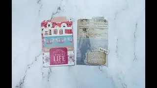 Velum pocket for journals, double pocket | no show glue through vellum