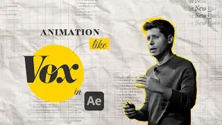 Create News Paper Text Animation like @Vox  in After Effects