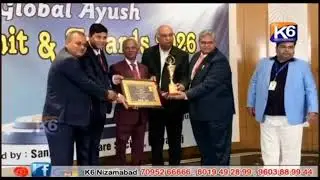 News coverage in K6 TV Channel regarding paper presentation in Global AYUSH Summit -2026, Siliguri.