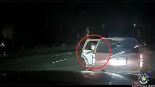 Human Smuggler Flees After Crash, Arrested on Foot | Starr County DPS Bodycam