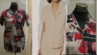 How To Draft, Cut and Sew a Notch Collar Shirt | Easiest method for anyone / beginners p