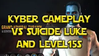 Star Wars: Force Arena - Kyber Thrawn Gameplay VS Suicide Luke & Level 15s