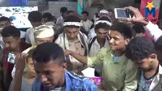 جموع كبيرة تشارك وتزف العريس الغالي عمرو موسى  مهذب ورقص شباب المرشدية غيير للفنان اسامة دعبوش