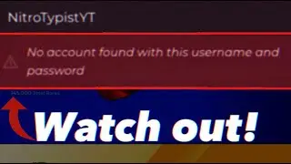 ⚠️ ANYBODY CAN STEAL YOUR NITRO TYPE ACCOUNT ⚠️