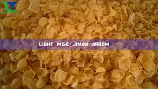 Corn flakes snacks food making machine test in our factory