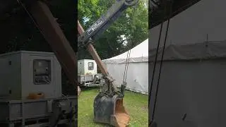 Ruston Bucyrus RB10 diesel 'steam shovel' running at Tinkers Park