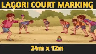 LAGORI COURT MARKING PLAN || PITTU COURT MEASUREMENTS || IN KANNADA ||