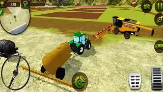 Heavy Duty Farm Tractor Driving Thresher Machine #1 &ndash; Android Gameplay