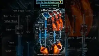 Cylinder Head Valves Explained | Intake & Exhaust Valves Working in Car Engine #enginevalve #valves