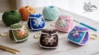 Herkes Bunu &Ouml;r&uuml;yor 😍 / Mini Crochet Bag Anahtarlık Yapımı
