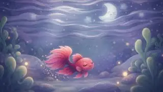 Red Fish Lullaby – Baby Sleep Music | Calm Voice + White Noise | 20 Minutes