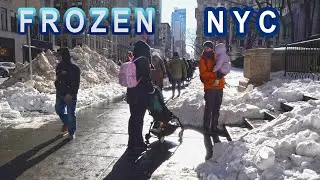 freeze sets in and gripping NYC with near record low temperatures, winter of 2026