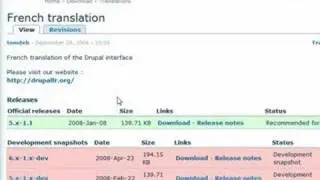 Drupal 6 : comment installer la langue française (core modul