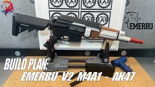 Gel Blaster (TOY!) Build Plan - EMERBU TOYS V2 Upgraded M4 to Custom AK47 Kit - Perfect Fit!