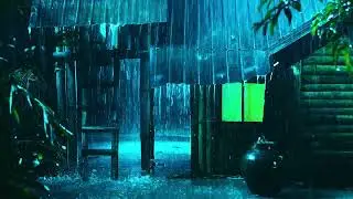 No Ads ⚡ Heavy Rain & Thunderstorm on Metal Roof | Sleep Instantly