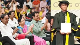 CM KCR And Minister KTR Attended Himanshu Graduation Day At Oakridge School | Qubetv News