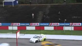Car crashes at Zolder Race Promotion night 2013