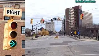 Right Turn Arrow Traffic Lights | 1st Ave & Saginaw St