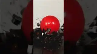 Incredible ball explosion slow motion #explosion #ball #slowmotion #incredible #vfx #cgi