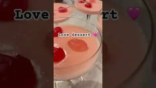 The PERFECT Love Dessert #love #dessert #pudding #strawberry #heart #kolači #viral  #candy #shorts