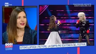 Ditonellapiaga e Rettore, la coppia più scatenata del Festival - Oggi è un altro giorno 09/02/2022