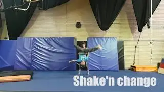 Feb air Step Challenge - Woman toss, Charleston flip, Shake'n change, Candlestick