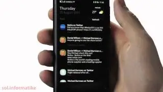 Nokia N9 Events view (Facebook e Twitter rss)