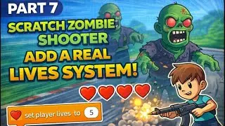 How To Add A Real Lives System In A Scratch Zombie Shooter Game (Part 7)
