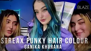Streax Funky Hair Colour | Hair Colour At Home| Blue Hair At Home With All The Important Information