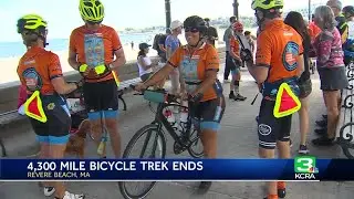 Truckee woman biking across America for brain injury awareness makes it to Boston