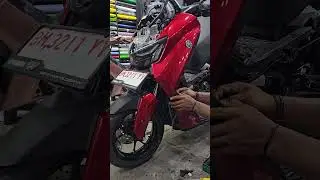 nmax turbo pasang sticker carbon forget #rafistamotor #rafistasticker