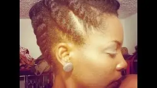 Chunky Flat Twist Updo | Tutorial
