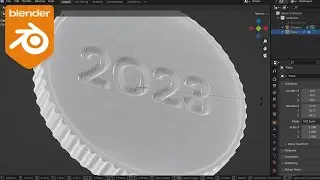Engraved Coin Modeling | 3D Blender Tutorial