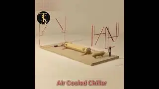 HVAC air cooled chiller animation @sabir tech #chiller #cooling