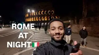 Walking to the Colosseum at Night | Rome Vlog