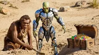 Life Million Years Ago | Caveman and Alien on a Prehistoric Treasure Quest