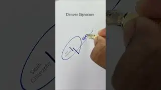 Denver Signature | Letter D Sign | D Signature #signature #satishcalligraphy