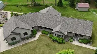 CertainTeed Northgate hi-def weathered wood with LeaFree gutter guards  Badger State Roofing