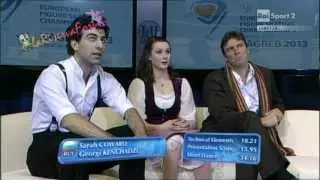 ISU ZAGREB 2013 -3/26- ICE DANCE SD - Sarah COWARD / Georgi KENCHADZE - 23.01.2013.avi